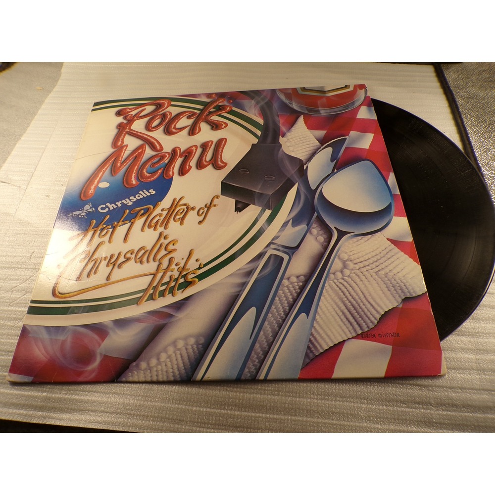 Rock Menu Hot Platter of Chrysalis Hits Vinyl LP 1986 Compilation Various